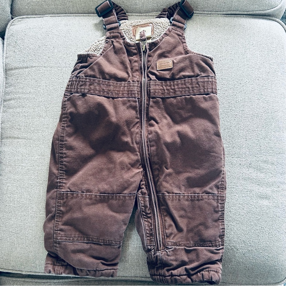 Cozy Brown Kids Overalls Schmidt 18M